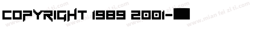 Copyright 1989 2001字体转换